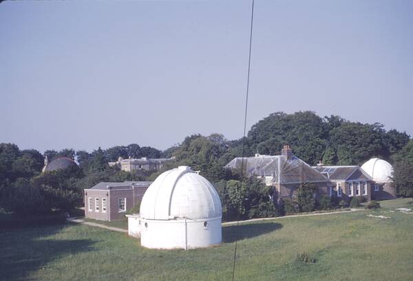 [PHOTO: Observatory site and domes: 25kB]