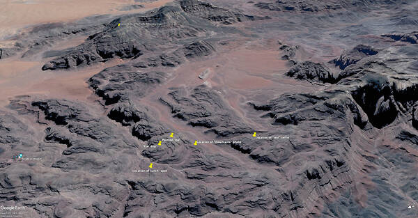 [PHOTO: Google Earth oblique aerial view from Sinai: 47kB]